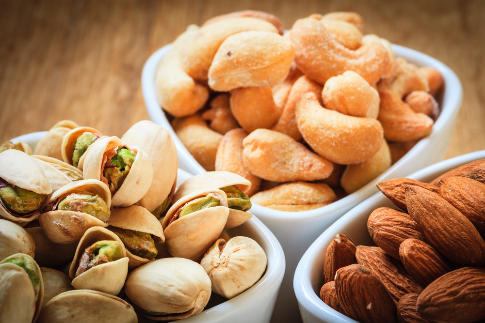 Almonds, Cashews and Hazelnuts
